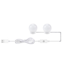 Load image into Gallery viewer, 3 Color Temperature Mirror Front Lamp USB Simple Bathroom Makeup Light Bulbs, 2 LEDs, 6 LEDs, 10 LEDs, 14 LEDs