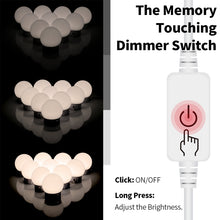 Load image into Gallery viewer, 3 Color Temperature Mirror Front Lamp USB Simple Bathroom Makeup Light Bulbs, 2 LEDs, 6 LEDs, 10 LEDs, 14 LEDs