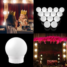 Load image into Gallery viewer, 3 Color Temperature Mirror Front Lamp USB Simple Bathroom Makeup Light Bulbs, 2 LEDs, 6 LEDs, 10 LEDs, 14 LEDs