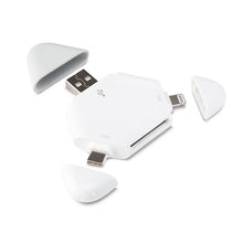 Load image into Gallery viewer, LCOP 5 in 1 Triangle Mobile Phone Computer Card Reader OTG Card Reader, 5 in 1 OTG Card Reader