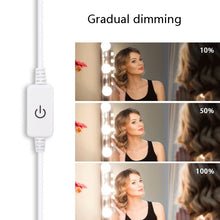 Load image into Gallery viewer, LED Mirror Front Lamp USB Adjustable Brightness Makeup Fill Light Bulbs, 2 LEDs, 6 LEDs, 10 LEDs, 14 LEDs