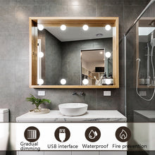 Load image into Gallery viewer, LED Mirror Front Lamp USB Adjustable Brightness Makeup Fill Light Bulbs, 2 LEDs, 6 LEDs, 10 LEDs, 14 LEDs