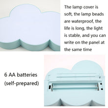 Load image into Gallery viewer, HS-007 LED Letter DIY Cloud Erasable Message Board Confession Lamp, White, Black, Pink, Blue