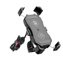 Load image into Gallery viewer, Kewig Motorcycle Outdoor Riding Four-Claw Fixed Mobile Phone Bracket QC3.0 Fast Charging Waterproof Holder, M11-B