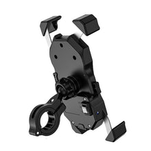 Load image into Gallery viewer, Kewig Motorcycle Outdoor Riding Four-Claw Fixed Mobile Phone Bracket QC3.0 Fast Charging Waterproof Holder, M11-B