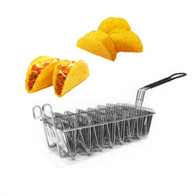 Load image into Gallery viewer, Stainless Steel Taco Tortilla Crust V-Shaping Tool ,Style:, 5 Inch  Clip, 4 Grid Fried Basket, 6 Grid Fried Basket, 8 Grid Fried Basket