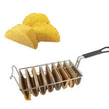 Load image into Gallery viewer, Stainless Steel Taco Tortilla Crust V-Shaping Tool ,Style:, 5 Inch  Clip, 4 Grid Fried Basket, 6 Grid Fried Basket, 8 Grid Fried Basket