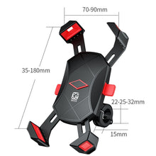 Load image into Gallery viewer, Kewig Reflection To Fall Shockproof Bicycle Bracket Motorcycle Four-Claw Mobile Phone Holder, M113-A