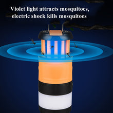 Load image into Gallery viewer, Outdoor LED Waterproof Electric Mosquito Killer Lamp Camping Lamp Flashlight, Orange, Sky Blue, Light Green