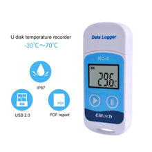 Load image into Gallery viewer, TTE35065 Digital USB Temperature Data Logger for Warehouse Storage, Refrigerated, Cold Storage and Laboratory, TTE35065