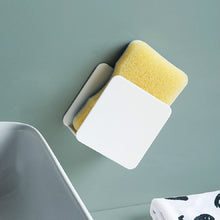 Load image into Gallery viewer, Kitchen Sink Sponge Rack Wall-mounted Scouring Pad Drain Rack, Sink Sponge Rack(White)