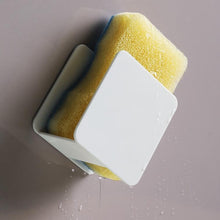 Load image into Gallery viewer, Kitchen Sink Sponge Rack Wall-mounted Scouring Pad Drain Rack, Sink Sponge Rack(White)