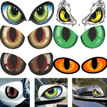 Load image into Gallery viewer, 1pc Car Reflective Car Sticker Rearview Mirror Eye Funny Sticker 3D Scratch Blocking Body Sticker Decorative Sticker