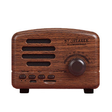 Load image into Gallery viewer, BT01 Retro Bluetooth Wireless Mini Speaker Portable Radio Support TF Card, Pink, Blue, Black, Red, Wood Grain