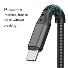 Load image into Gallery viewer, 2 PCS ZZ034 USB To 8 Pin + USB-C / Type-C + Micro USB 3 In 1 Fast Charging Cable, Style:, 5A Super Fast-Black, Mini-Silver, Mini-Red, Mini-Blue, Mini-Black