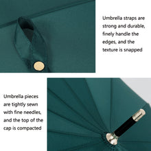 Load image into Gallery viewer, 16 Bone Plain Straight Umbrella Small Fresh Long Handle Umbrella, High Indigo, Grapefruit Pink, Matcha Green, Orange, Apricot, Dark Blue, Mint Green, Charm Blue, Ginger, Red Wine, Violet, Classic Black, Vanilla Green, Wood Handle High Indigo           ...
