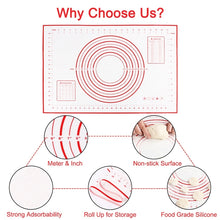 Load image into Gallery viewer, 60 x 80cm Thickened Teflon Non-Stick Mat Silicone Kneading Baking Non-Slip Mat, 26 x 29cm, 30 x 40cm red, 40 x 50cm, 50 x 60cm, 50 x 70cm, 60 x 60cm, 60 x 80cm