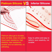 Load image into Gallery viewer, 60 x 80cm Thickened Teflon Non-Stick Mat Silicone Kneading Baking Non-Slip Mat, 26 x 29cm, 30 x 40cm red, 40 x 50cm, 50 x 60cm, 50 x 70cm, 60 x 60cm, 60 x 80cm