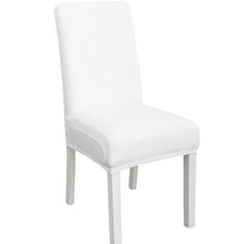Load image into Gallery viewer, Simple Soft High Elastic Thickening Velvet Semi-Interior Chair Cover Hotel Chair Cover, Coffee Gray, Yellow Green, Wine Red, Navy, Black, Dark Green, White, Peacock Blue, Light Gray, Carbon Gray, Camel, Royal Blue, Beige, Grape Purple, Red, Orange     ...