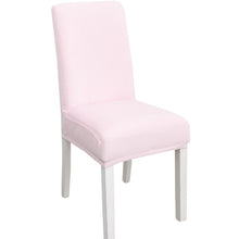 Load image into Gallery viewer, Simple Soft High Elastic Thickening Velvet Semi-Interior Chair Cover Hotel Chair Cover, Coffee Gray, Yellow Green, Wine Red, Navy, Black, Dark Green, White, Peacock Blue, Light Gray, Carbon Gray, Camel, Royal Blue, Beige, Grape Purple, Red, Orange     ...