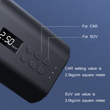 Load image into Gallery viewer, YANTU A31 Car Smart Digital Display Air Pump Electric Portable Tire Pump, Specification：, A31 Wired Version Black, A31 Wireless Version Black