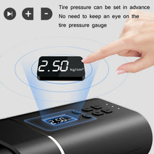 Load image into Gallery viewer, YANTU A31 Car Smart Digital Display Air Pump Electric Portable Tire Pump, Specification：, A31 Wired Version Black, A31 Wireless Version Black