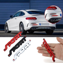 Load image into Gallery viewer, 6 PCS  Metal 3D Stereo Car Sticker Modified Sport Tail Sticker Body Sticker, Silver, Black, Red