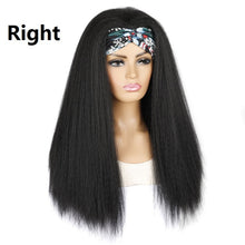 Load image into Gallery viewer, Turban Headband Corn Beard Long Hair Wig Headgear, True Color 1B #, Flowers 1B # E, Stars Stripes 1B # H, 1B # XJ, 1B # XC, 1B # XK, 1B # XG, 4 # XC, 4 # XG, 4 # XK, 4 # XJ, BUG # 0, BUG # H, BUG # XG, BUG # C, BUG # XC, 18C # O, 18C # H, 18C # E, 18C ...