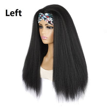 Load image into Gallery viewer, Turban Headband Corn Beard Long Hair Wig Headgear, True Color 1B #, Flowers 1B # E, Stars Stripes 1B # H, 1B # XJ, 1B # XC, 1B # XK, 1B # XG, 4 # XC, 4 # XG, 4 # XK, 4 # XJ, BUG # 0, BUG # H, BUG # XG, BUG # C, BUG # XC, 18C # O, 18C # H, 18C # E, 18C ...
