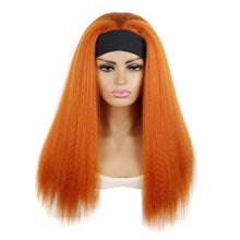 Load image into Gallery viewer, Turban Headband Corn Beard Long Hair Wig Headgear, True Color 1B #, Flowers 1B # E, Stars Stripes 1B # H, 1B # XJ, 1B # XC, 1B # XK, 1B # XG, 4 # XC, 4 # XG, 4 # XK, 4 # XJ, BUG # 0, BUG # H, BUG # XG, BUG # C, BUG # XC, 18C # O, 18C # H, 18C # E, 18C ...