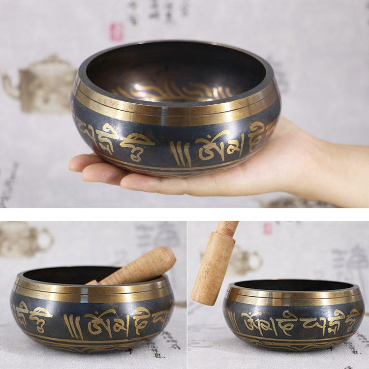 FB02-T8 Buddha Sound Bowl Yoga Meditation Bowl Home Decoration, Random Color And Pattern Delivery