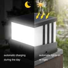Load image into Gallery viewer, Solar Outdoor Waterproof Column Head Lamp Courtyard Landscape Lamp