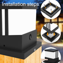Load image into Gallery viewer, Solar Outdoor Waterproof Column Head Lamp Courtyard Landscape Lamp