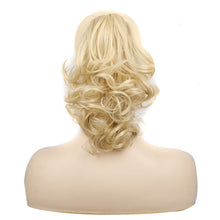 Load image into Gallery viewer, Women Curly Hair Short Ponytail Wig With Shark Clip, 4AH27A #, 12H24 #, 16H613 #, 22H24 #, 22M613 #, 86M613 #