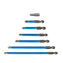 Load image into Gallery viewer, 7PCS/set PH2 Strong Magnetic Hand Drill Screwdriver Mouth Anti-Slip Screwdriver Bit, 7PCS/set PH2, 6PCS/set 25mm, 7PCS/set 50mm, 12 PCS/set 50mm