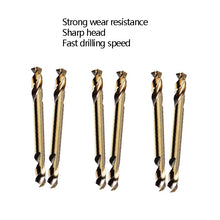 Load image into Gallery viewer, 5pcs M35 Cobalt-Containing Twist Drill Bit High-Speed Steel Double Head Metal Steel Plate Expansion Hole Drill, Model: Double Head 3.0mm, Double Head 3.0mm, Double Head 3.2mm, Double Head 3.5mm, Double Head 4.0mm, Double Head 4.2mm, Double Head 4.5mm  ...
