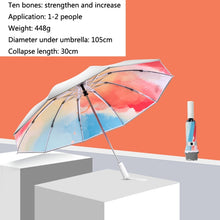 Load image into Gallery viewer, 3021 Automatic Rain And Sun Dual-Purpose Umbrella Sun-Proof And Anti-Rebound Folding Umbrella, Light Orange, Light Pink, Light Blue, Illusion Green, Illusion Purple, Illusion Blue, Illusion Pink