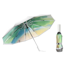 Load image into Gallery viewer, 3021 Automatic Rain And Sun Dual-Purpose Umbrella Sun-Proof And Anti-Rebound Folding Umbrella, Light Orange, Light Pink, Light Blue, Illusion Green, Illusion Purple, Illusion Blue, Illusion Pink