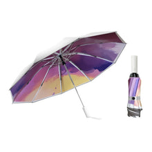 Load image into Gallery viewer, 3021 Automatic Rain And Sun Dual-Purpose Umbrella Sun-Proof And Anti-Rebound Folding Umbrella, Light Orange, Light Pink, Light Blue, Illusion Green, Illusion Purple, Illusion Blue, Illusion Pink