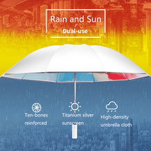 Load image into Gallery viewer, 3021 Automatic Rain And Sun Dual-Purpose Umbrella Sun-Proof And Anti-Rebound Folding Umbrella, Light Orange, Light Pink, Light Blue, Illusion Green, Illusion Purple, Illusion Blue, Illusion Pink