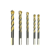 Load image into Gallery viewer, 6mm Titanium-Plated King Drill Porcelain Brick Glass Brick Drill Punched Twist Triangle Drill, 6mm, 8mm, 10mm, 12mm, 6mm+8mm+10mm+12mm, 6mm+6mm+8mm+10mm+12mm