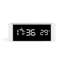 Load image into Gallery viewer, Home LED Mirror Multifunction Electronic Clock Mirror Clock Household Thermometer, Red Word, White Word, Blue Word