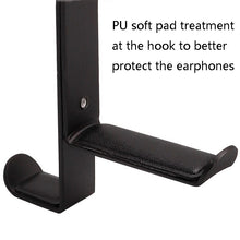 Load image into Gallery viewer, JD039 Metal Clip Earphone Holder Desktop Headset Hook, White, Black
