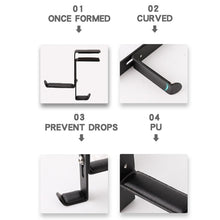 Load image into Gallery viewer, JD039 Metal Clip Earphone Holder Desktop Headset Hook, White, Black