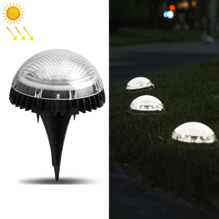 8 LEDs Solar Circular Underground Light Outdoor Waterproof Lawn Stair Light, Light Color:, Warm White Light, White Light, Gradient RGB Light