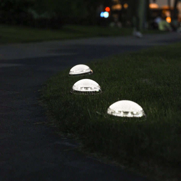 8 LEDs Solar Circular Underground Light Outdoor Waterproof Lawn Stair Light, Light Color:, Warm White Light, White Light, Gradient RGB Light