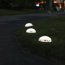 Load image into Gallery viewer, 8 LEDs Solar Circular Underground Light Outdoor Waterproof Lawn Stair Light, Light Color:, Warm White Light, White Light, Gradient RGB Light