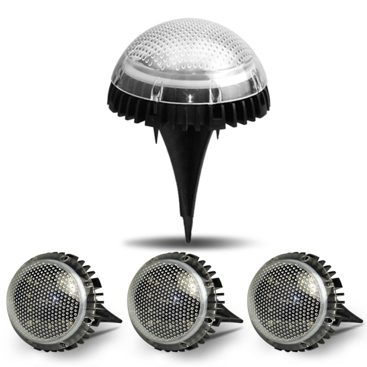8 LEDs Solar Circular Underground Light Outdoor Waterproof Lawn Stair Light, Light Color:, Warm White Light, White Light, Gradient RGB Light