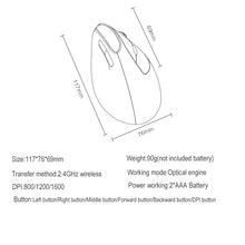 Load image into Gallery viewer, Rapoo MV20 Ergonomic Wireless Silent Vertical Mouse, Sound Version, Silent Version