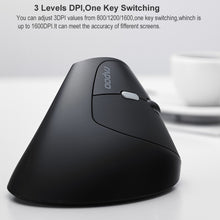 Load image into Gallery viewer, Rapoo MV20 Ergonomic Wireless Silent Vertical Mouse, Sound Version, Silent Version